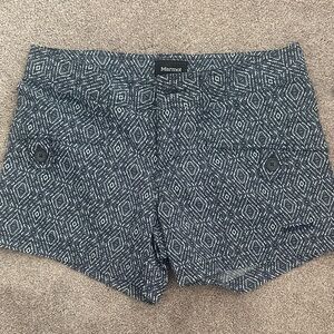 Marmot Black and White Patterned Women Shorts